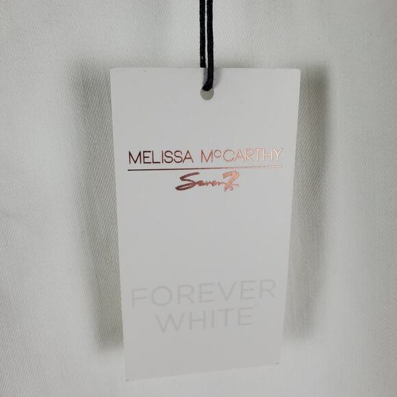 Seven Melissa McCarthy Women Forever White Pencil Denim Jeans Size 18 - Picture 3 of 13